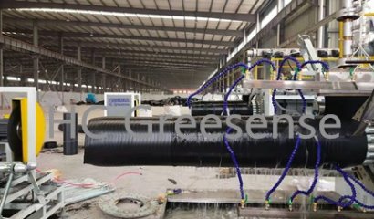 Spiral hdpe inuslation jacket production machine for pre-insulated pipe